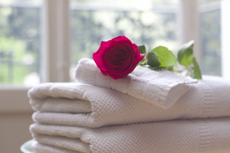 chambre-hote-SAUZE-min_towel_rose_clean_care_salon_spa_white_bath-731641